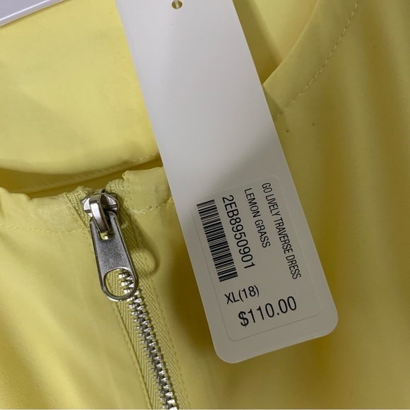 Soft surroundings Womens yellow go lively traverse long sleeve dress XL NEW - Picture 7 of 9